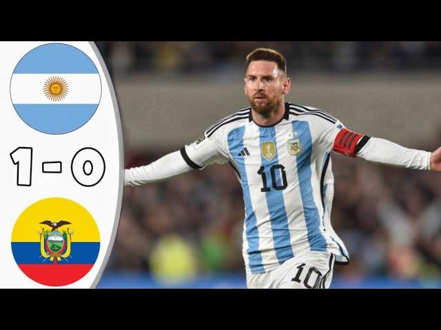 Argentina - Ecuador 1-0 Highlights & All goals | World Cup Qualifiers 2026