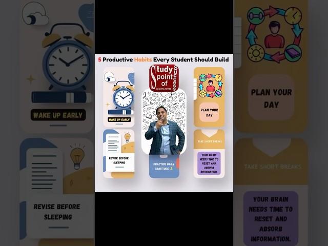 5 Productive Habit Every student should Build🫵 #habits
