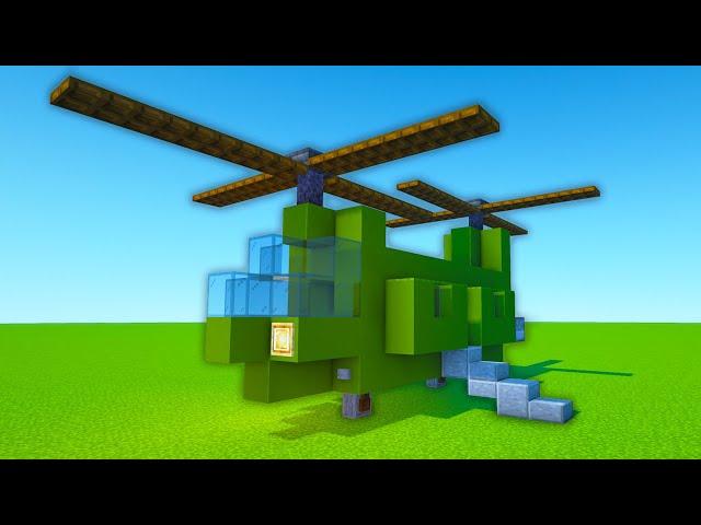 Minecraft Tutorial: How To Make An Army Helicopter