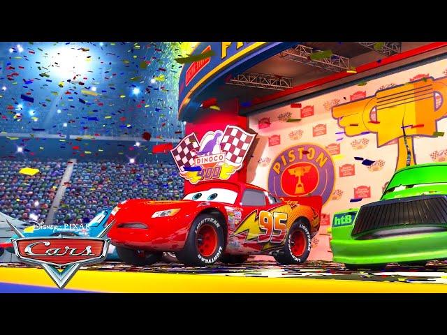 Victory Celebrations From Winning Racecars | Pixar Cars