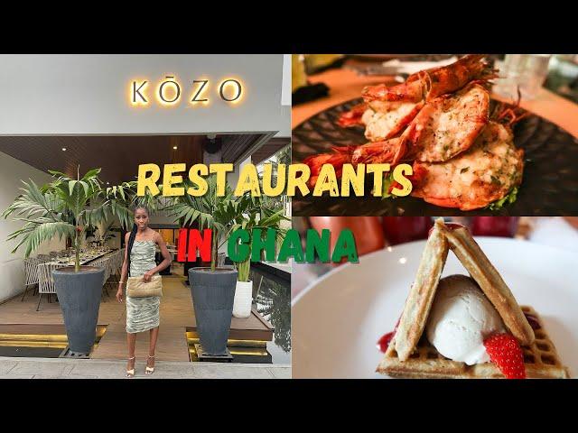 BEST RESTAURANTS IN ACCRA | KŌZO | Fat Fish | Rosé Garden | Exhale Lounge