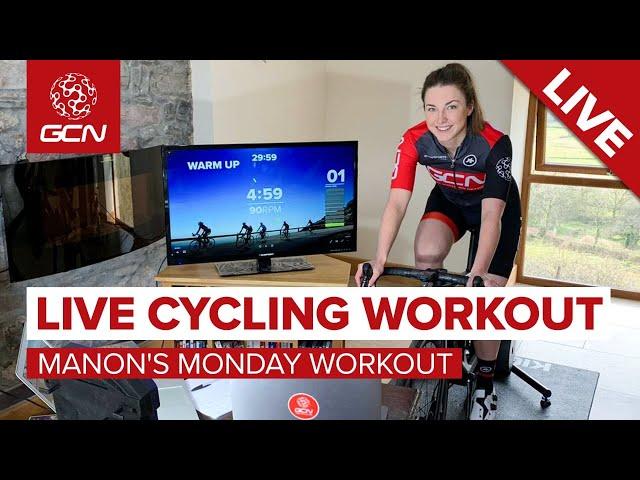 LIVE Cycling Workout | Manon's Monday Training Session - StayHome & Cycle #WithMe