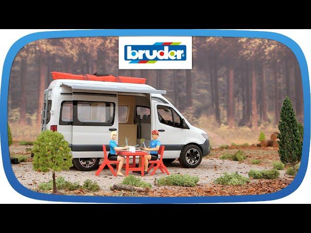 MB Spinter Camper mit Fahrer -- 02672 -- BRUDER Spielwaren