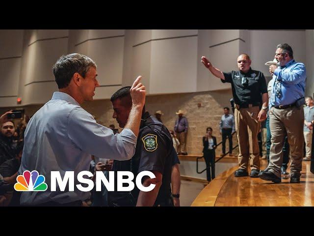 Watch: Beto O'Rourke Confronts Texas Governor At Shooting News Conference