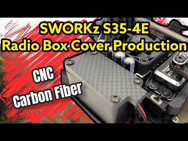 CNC Carbon Fiber  Cutting And Milling In Water RC Cars  Production S35-4E Carbon Radio Cover