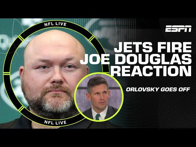 'DYSFUNCTION IN NEW YORK!' ️ Dan Orlovsky SOUNDS OFF on the Jets firing GM Joe Douglas  | NFL Live