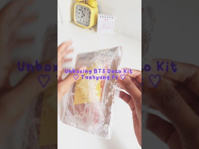 BTS Deco Kit Unboxing • Taehyung Version ️