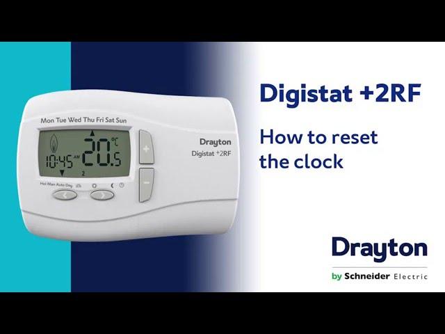 How to reset the clock on the Drayton Digistat +2RF