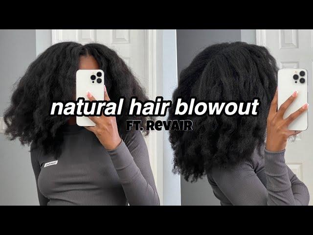 HOW I BLOWOUT MY HAIR USING THE REVAIR BLOW DRYER (type 4)