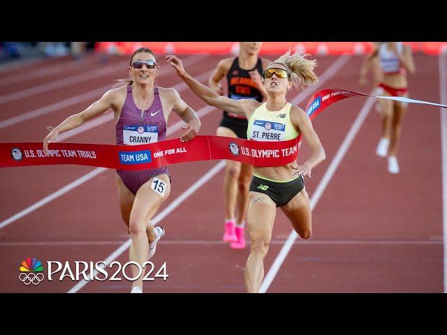 Elle St. Pierre and Elise Cranny go down to the wire in EPIC 5000m at Olympic Trials | NBC Sports