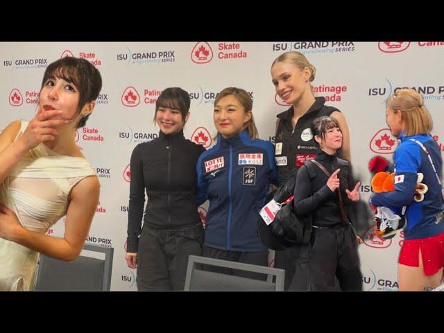 Kaori Sakamoto won the ladies' short program at Skate Canada 2024.Alysa Liu is back in the world top