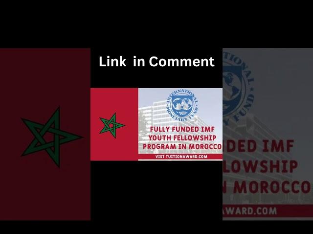 IMF Youth Fellowship Program in Morocco 2023 #shorts