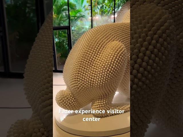 Bunny made from 9000 egg shells || Fazer Experience Visitors Centre