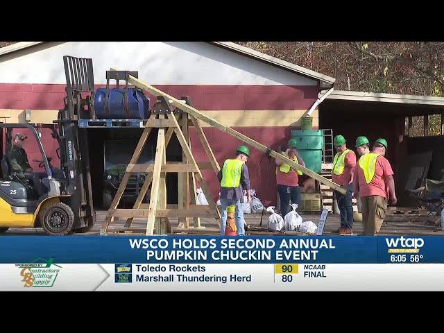 Washington State College of Ohio holds second annual Pumpkin Chuckin event.