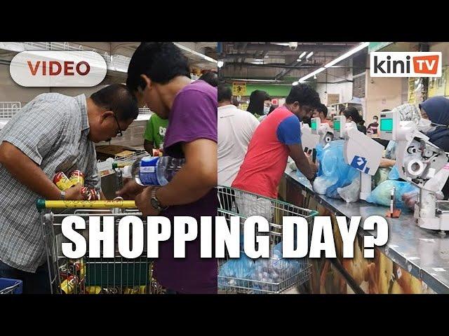 Malaysians throng supermarkets on eve of movement control order