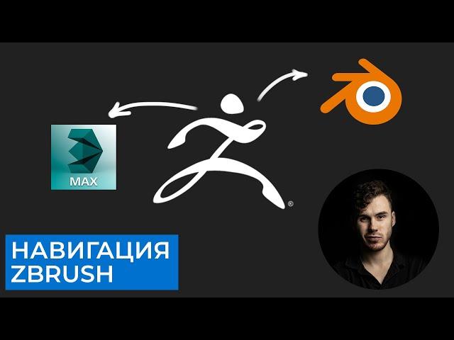 Навигация в Zbrush как в 3Ds Max Blender Maya | CG скульптинг, уроки для начинающих на русском
