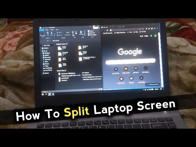 How To Split Laptop Screen With Keyboard Shortcut Keys | how to split laptop screen into two