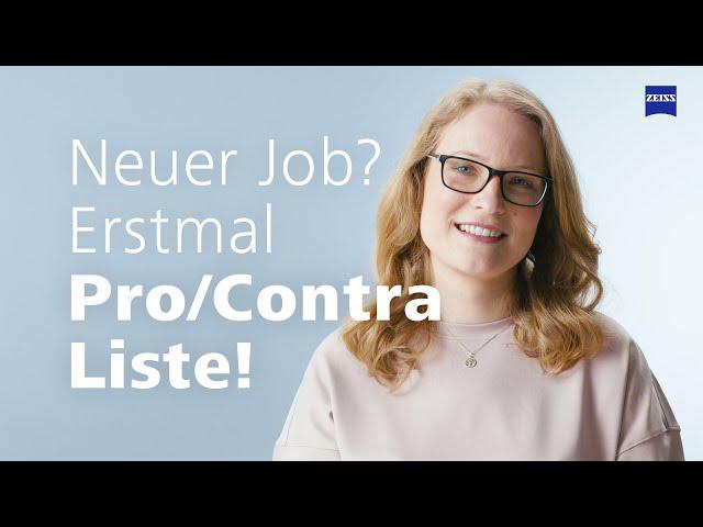 New job? Start with a pro/con list!