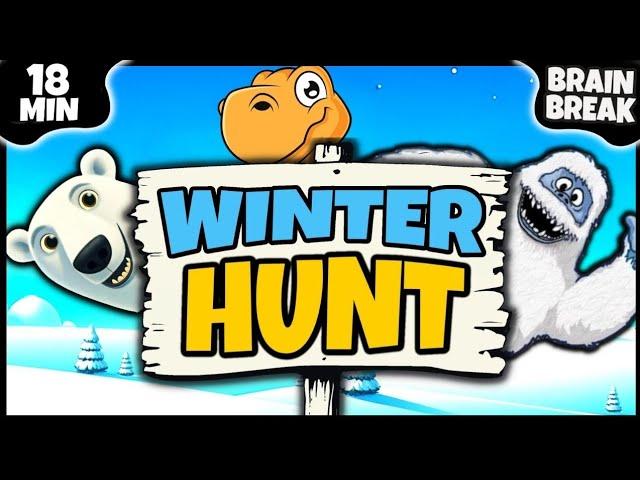 ️ EPIC Winter HUNT ️ Brain Break ️ Bear Hunt ️ Dino Hunt ️ Yeti Hunt