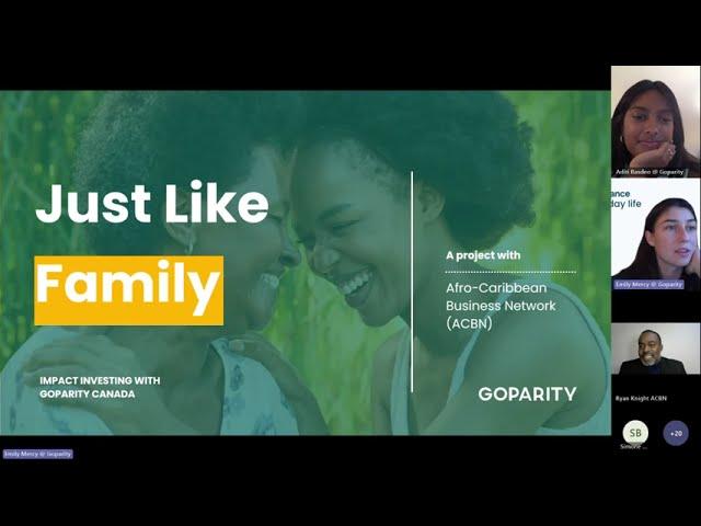 Impact Investing | The Just like Family info session