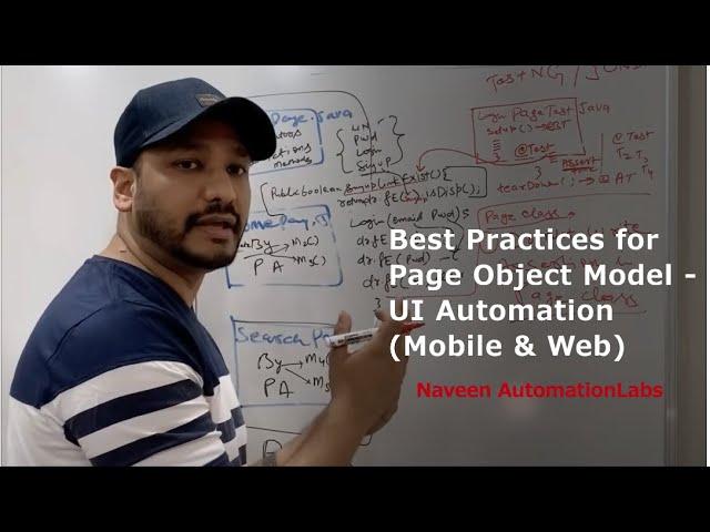 Best Practices for Page Object Model - UI Automation (Mobile & Web) - Whiteboard Learning