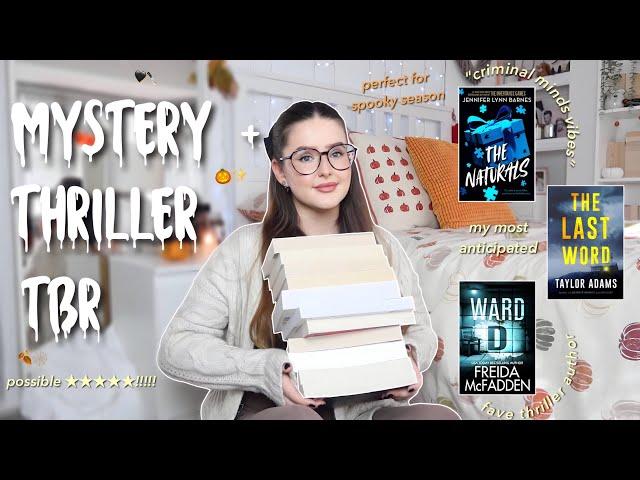 Mystery / Thriller BOOK HAUL (thriller tbr + fall spooky reads)‍️️ | Ella Rose Reads