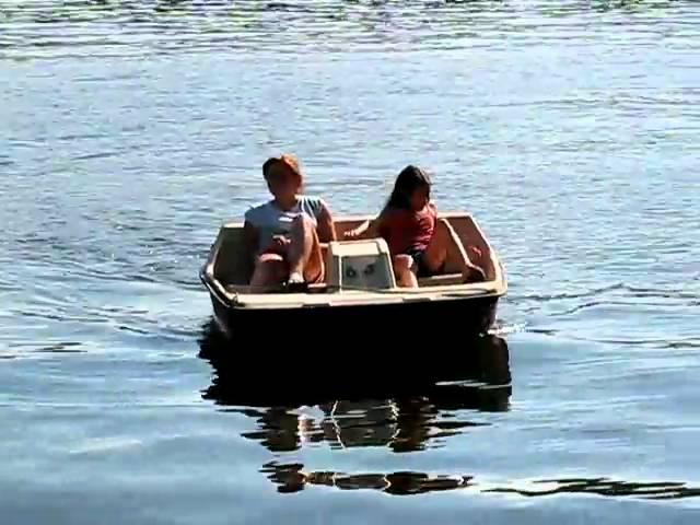 A pedal boat