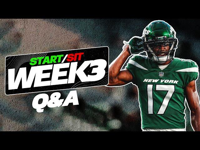 Week 3 Start/Sit Questions for Fantasy Football! (Waivers, Injuries + More)