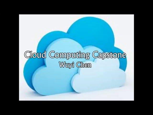 Cloud Computing Capstone - Task 1 - Wuyi Chen