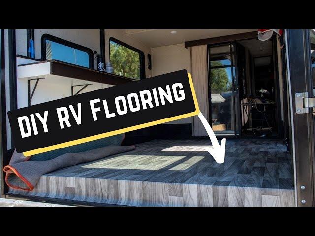 RV Reno || Toy Hauler Flooring Installation