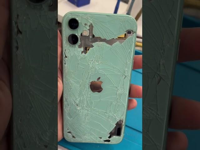 Insurance asked her $500 for replacement 🫡 Fixed in less then $200 from us within 30 minutes #apple