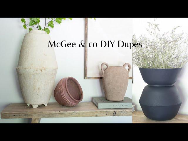 McGee&co DIY DUPES // Paper Mache Vase and Scratch Vase