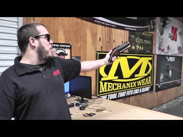 Airsoft GI Uncut - King Arms Metal / Real Wood M79 Sawed-Off Airsoft Grenade Launcher Blooper!