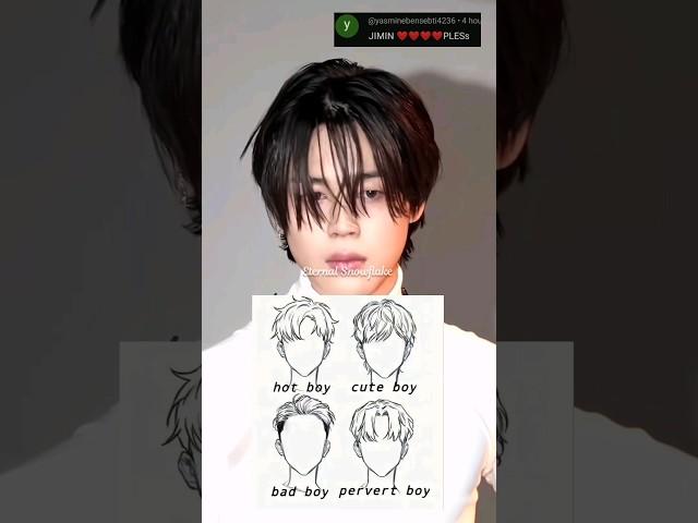 Jimin in different hairstyle️ #bts #jimin #fyp #trending #viralshort #kpop