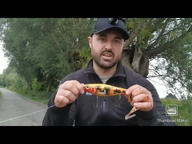 Lure fishing for pike in rivers - Rapala otus lure gets crushed and lost in 40 minutes