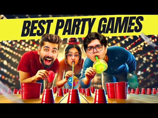 TRYING VIRAL PARTY GAMES WITH MY BROTHER & SISTER | Rimorav Vlogs