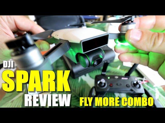 DJI SPARK Fly More Combo Review - Part 1 -  [Unboxing, Inspection, Updating, Mavic Comparison]