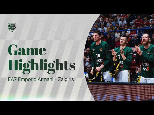 EA7 Emporio Armani - Žalgiris | Game Highlights | 2024.10.17