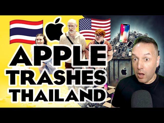 OUTRAGE: Clueless, Woke Apple Trashes Thailand, Asia; Market Retaliates - Sales set to Nosedive