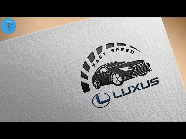 Brand luxus logo design on android -pixellab[Vandy Design]