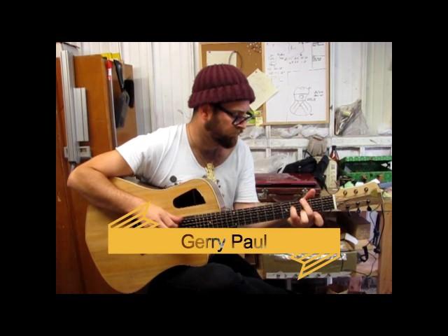 Gerry Paul plays a Goldbeard guitar