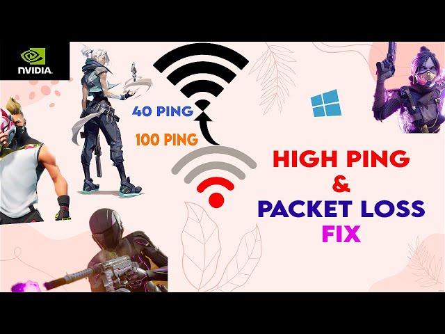  LOWER PING AND FIX PACKET LOSS ON ANY GAME  | Low Latency Settings ️