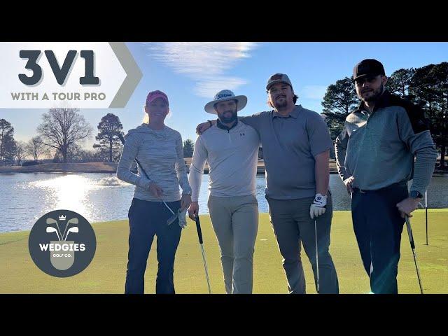 3v1 With a TOUR PRO at Cabarrus CC - Part 1 | Wedgies Golf Co.