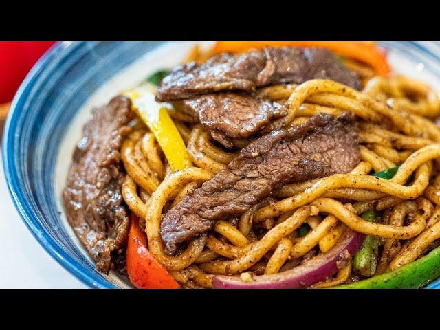 BETTER THAN TAKEOUT - Stir Fry Beef Udon Noodles