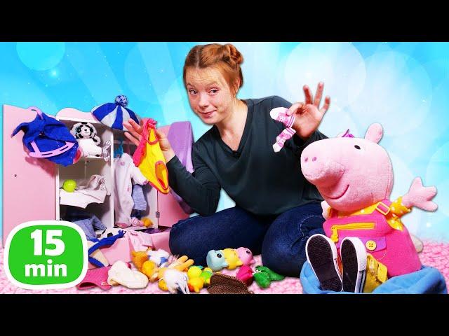 Spielspaß mit Irene und Peppa Wutz. Spielzeug Videos für Kinder Kompilation.