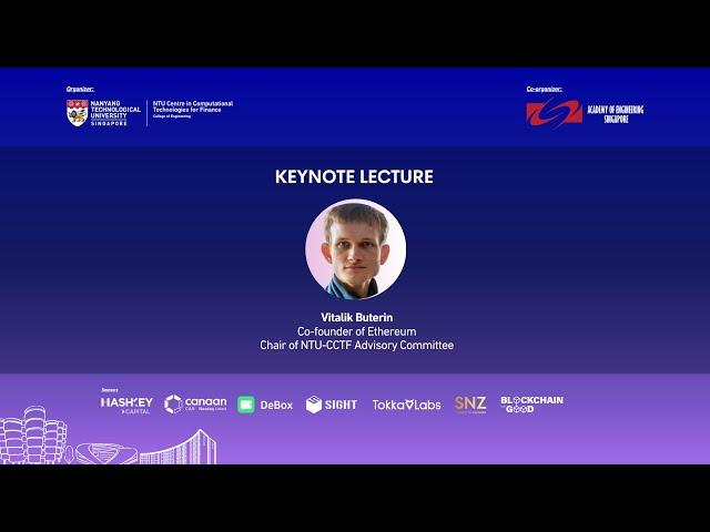 2024 NTU Blockchain Symposium: Vitalik Buterin Keynote LectureVitalik Buterin