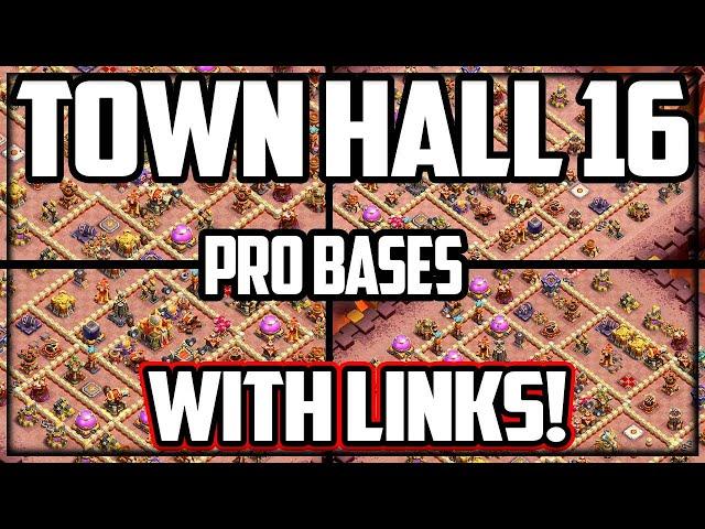 BEST Town Hall 16 Bases W/Links! (Clash of Clans)