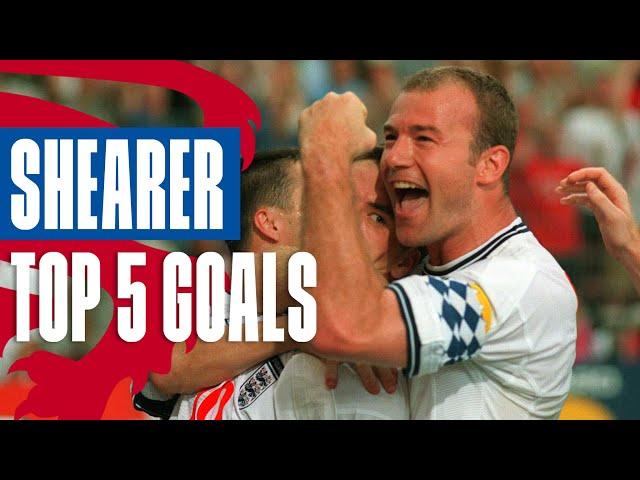 Alan Shearer's Greatest Goals for England | Top 5