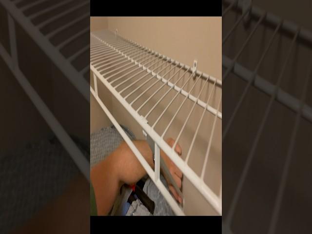 Wire Shelf Bracket Install instructions - ClosetMaid #shorts #diy