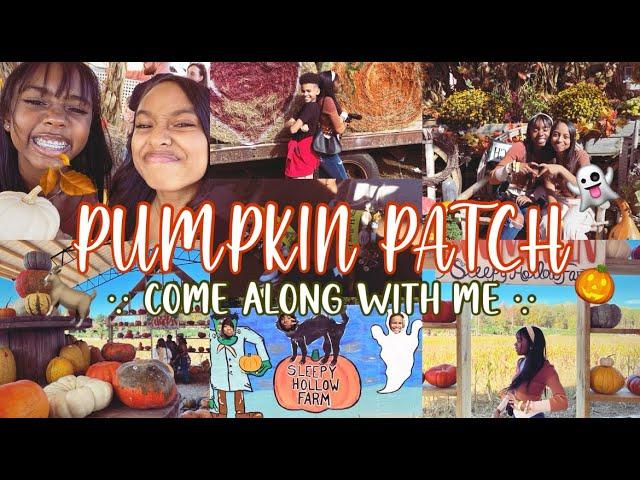 fall vlog(come along with meꨄ)|pumpkin patch|Camryn Attis|